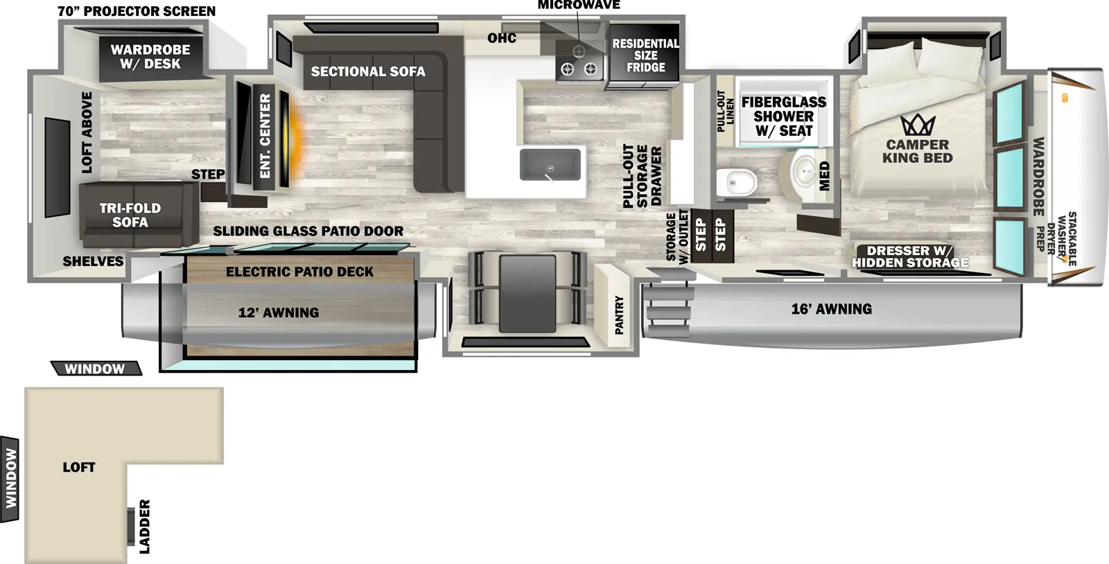 Sabre 37RVMILES Floorplan